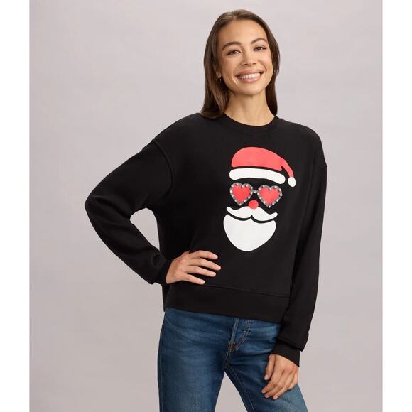 Tipsy Elves Tops - NEW Tipsy Elves Shimmering Santa Rhinestone Embellished Christmas Party Sweater